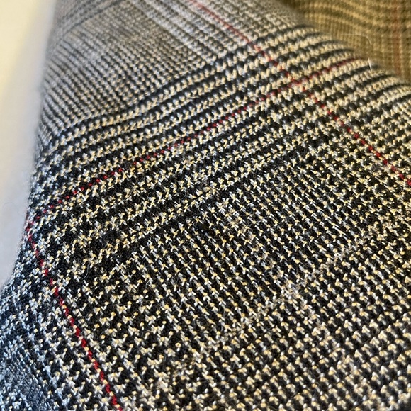 Jessica Plaid Tweed Blazer Jacket Black Brown Red Women’s 12 - Picture 15 of 15